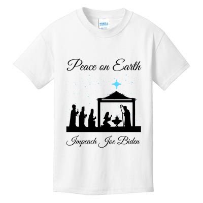 Christmas Anti Biden Peace On Earth Kids T-Shirt