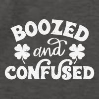 Confused And Boozed Saint Patrick's Day Shamrock Gift Vector Backpack