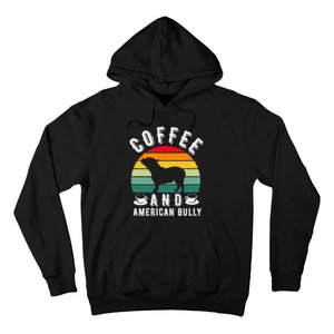 Coffee And Bully Pitbull American Bulldog Dog Lover Hoodie