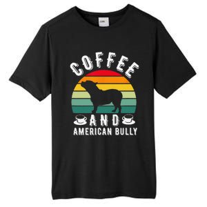 Coffee And Bully Pitbull American Bulldog Dog Lover Tall Fusion ChromaSoft Performance T-Shirt