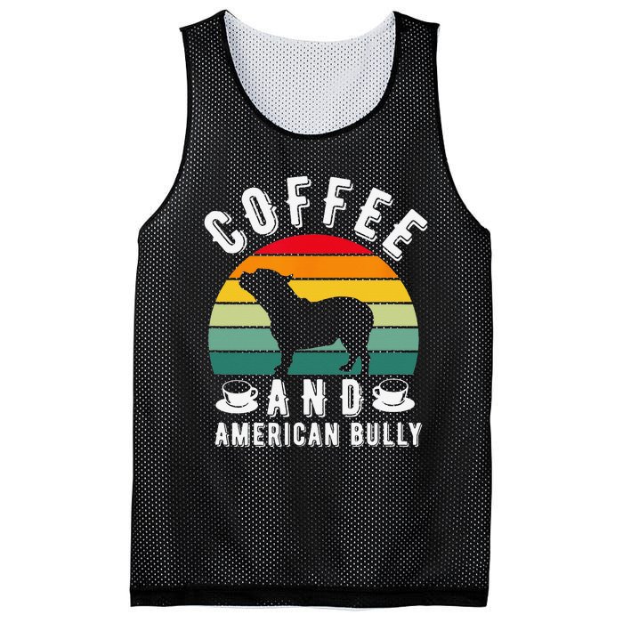 Coffee And Bully Pitbull American Bulldog Dog Lover Mesh Reversible Basketball Jersey Tank