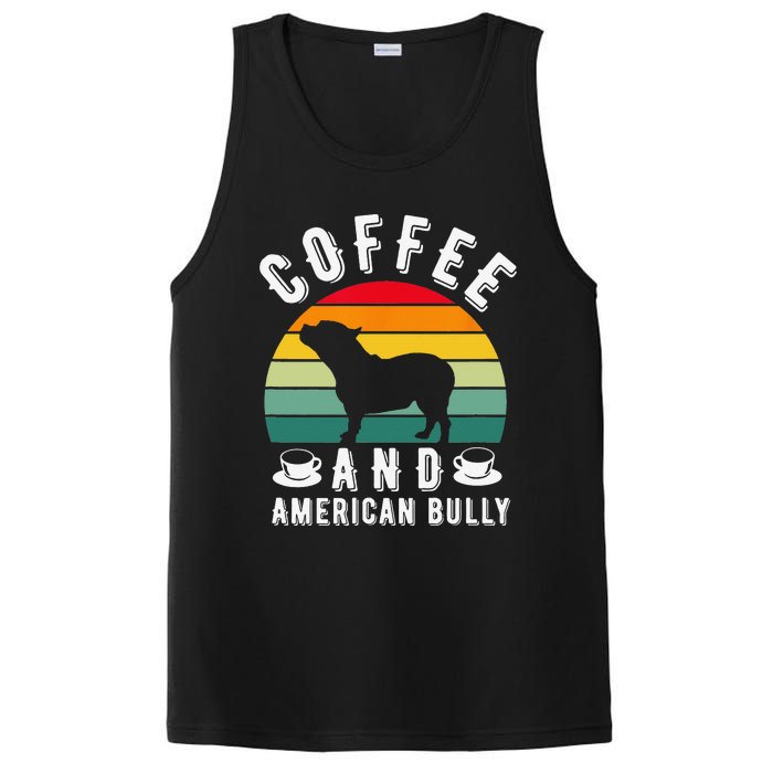 Coffee And Bully Pitbull American Bulldog Dog Lover PosiCharge Competitor Tank