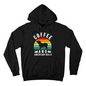 Coffee And Bully Pitbull American Bulldog Dog Lover Tall Hoodie