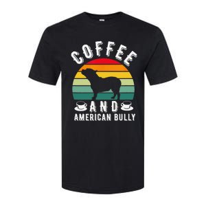 Coffee And Bully Pitbull American Bulldog Dog Lover Softstyle CVC T-Shirt