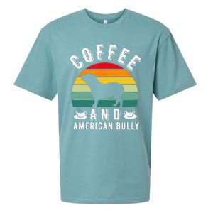 Coffee And Bully Pitbull American Bulldog Dog Lover Sueded Cloud Jersey T-Shirt