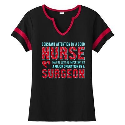 Constant Attention By A Good Nurse Ladies Halftime Notch Neck Tee