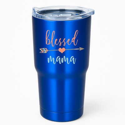 Cute Arrow Blessed Mama Cool Gift Announcet Tumbler