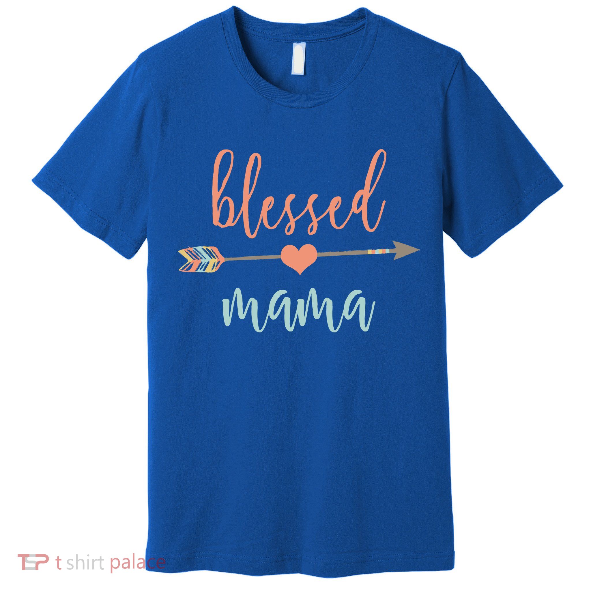 Cute Arrow Blessed Mama Cool Gift Announcet Premium T-Shirt