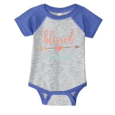 Cute Arrow Blessed Mama Cool Gift Announcet Infant Baby Jersey Bodysuit