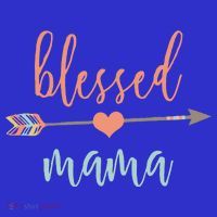 Cute Arrow Blessed Mama Cool Gift Announcet Kids T-Shirt