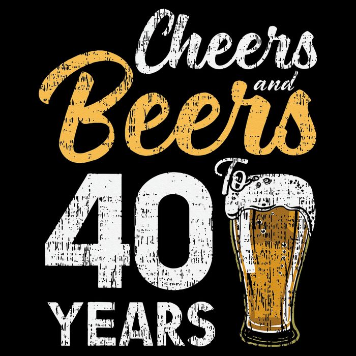 Cheers and Beers to 40 Years Birthday Beer Lover Party Cooling Performance Crew T-Shirt
