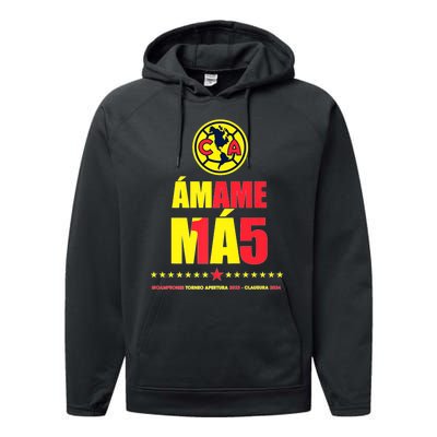 Club America Bicampeon Torneo Apertura 2023 Clausura 2024 Performance Fleece Hoodie