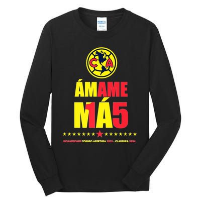 Club America Bicampeon Torneo Apertura 2023 Clausura 2024 Tall Long Sleeve T-Shirt