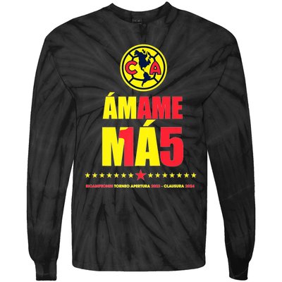 Club America Bicampeon Torneo Apertura 2023 Clausura 2024 Tie-Dye Long Sleeve Shirt