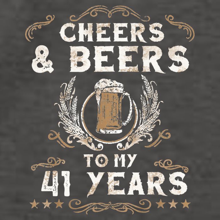 Cheers and Beers to 41 Years 41st Birthday Anniversary  Vector Backpack