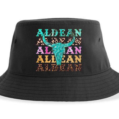 cowhide aldean bullhorn Sustainable Bucket Hat