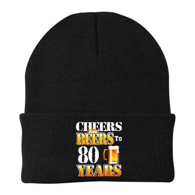 Cheers And Beers To 80 Years Funny 80th Birthday Beer Lover Beanie