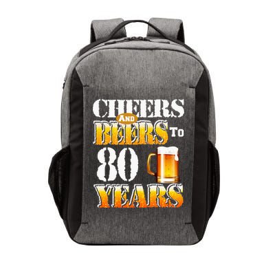 Cheers And Beers To 80 Years Funny 80th Birthday Beer Lover Vector Backpack