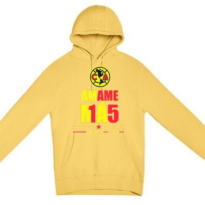 Club America Bicampeon Torneo Apertura 2023 Clausura 2024 Premium Pullover Hoodie