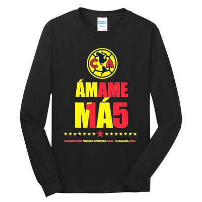 Club America Bicampeon Torneo Apertura 2023 Clausura 2024 Tall Long Sleeve T-Shirt