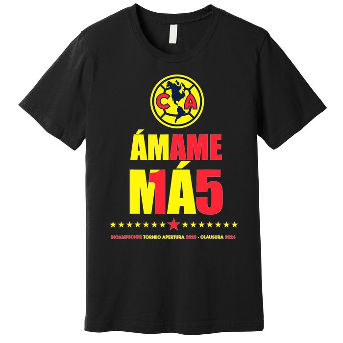 Club America Bicampeon Torneo Apertura 2023 Clausura 2024 Premium T-Shirt