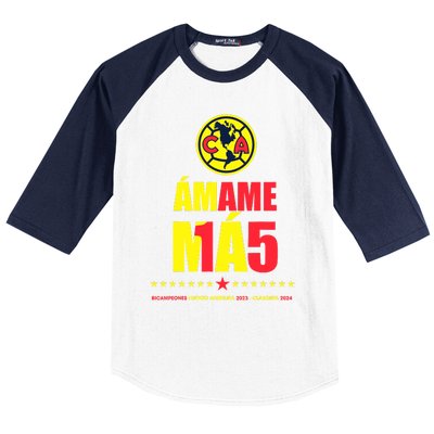 Club America Bicampeon Torneo Apertura 2023 Clausura 2024 Baseball Sleeve Shirt