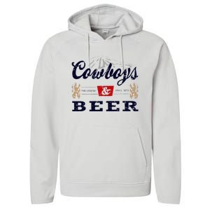 Cow And Beer Outfit For Women Rodeo Western Country Performance Fleece Hoodie