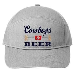 Cow And Beer Outfit For Women Rodeo Western Country 7-Panel Snapback Hat