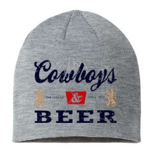 Cow And Beer Outfit For Women Rodeo Western Country Sustainable Beanie