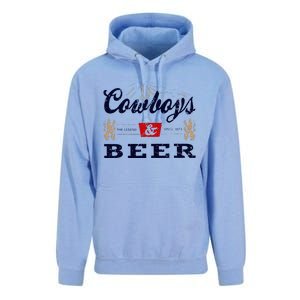 Cow And Beer Outfit For Women Rodeo Western Country Unisex Surf Hoodie