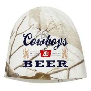 Cow And Beer Outfit For Women Rodeo Western Country Kati - Camo Knit Beanie