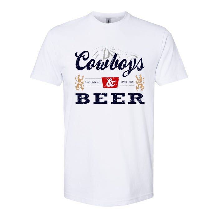 Cow And Beer Outfit For Women Rodeo Western Country Softstyle CVC T-Shirt