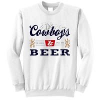 Cow And Beer Outfit For Women Rodeo Western Country Sweatshirt