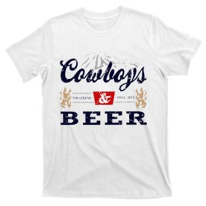 Cow And Beer Outfit For Women Rodeo Western Country T-Shirt