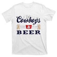 Cow And Beer Outfit For Women Rodeo Western Country T-Shirt