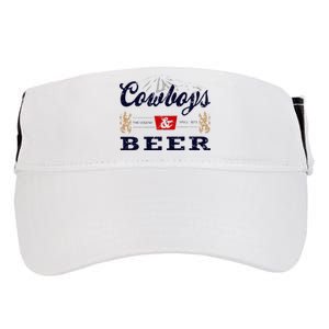 Cow And Beer Outfit For Women Rodeo Western Country Adult Drive Performance Visor