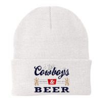 Cow And Beer Outfit For Women Rodeo Western Country Knit Cap Winter Beanie