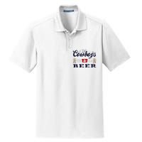 Cow And Beer Outfit For Women Rodeo Western Country Dry Zone Grid Polo