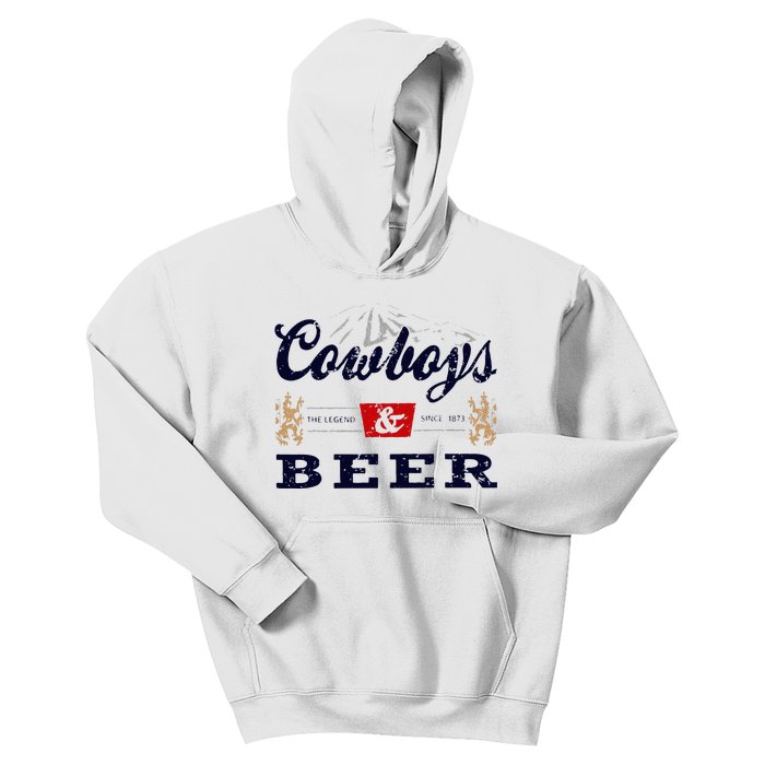 Cow And Beer Outfit For Women Rodeo Western Country Kids Hoodie