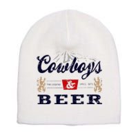 Cow And Beer Outfit For Women Rodeo Western Country Short Acrylic Beanie