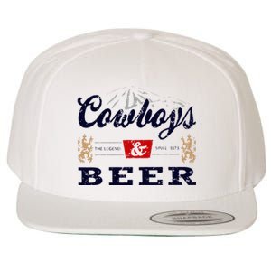 Cow And Beer Outfit For Women Rodeo Western Country Wool Snapback Cap