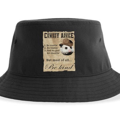 Cowboy Advice Be Rootin Be Tootin And By God Be Shootin Sustainable Bucket Hat