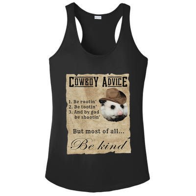 Cowboy Advice Be Rootin Be Tootin And By God Be Shootin Ladies PosiCharge Competitor Racerback Tank