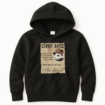 Cowboy Advice Be Rootin Be Tootin And By God Be Shootin Kids Hoodie