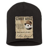 Cowboy Advice Be Rootin Be Tootin And By God Be Shootin Short Acrylic Beanie