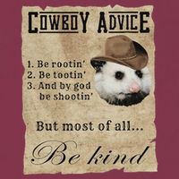 Cowboy Advice Be Rootin Be Tootin And By God Be Shootin 16oz Travel Tumbler