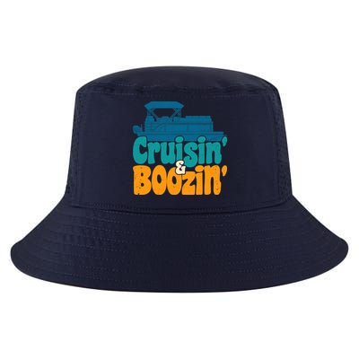 Cruisin' and Boozin' Party Pontoon Boat Booze Captain Cool Comfort Performance Bucket Hat