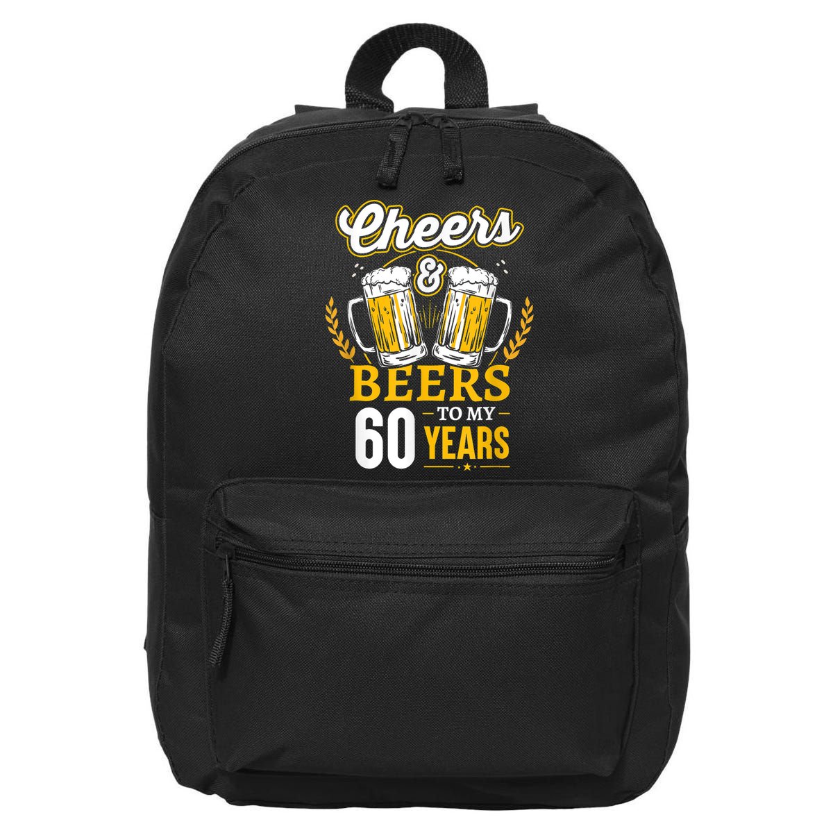 Cheers And Beers To My 60 Years 60th Birthday 16 in Basic Backpack