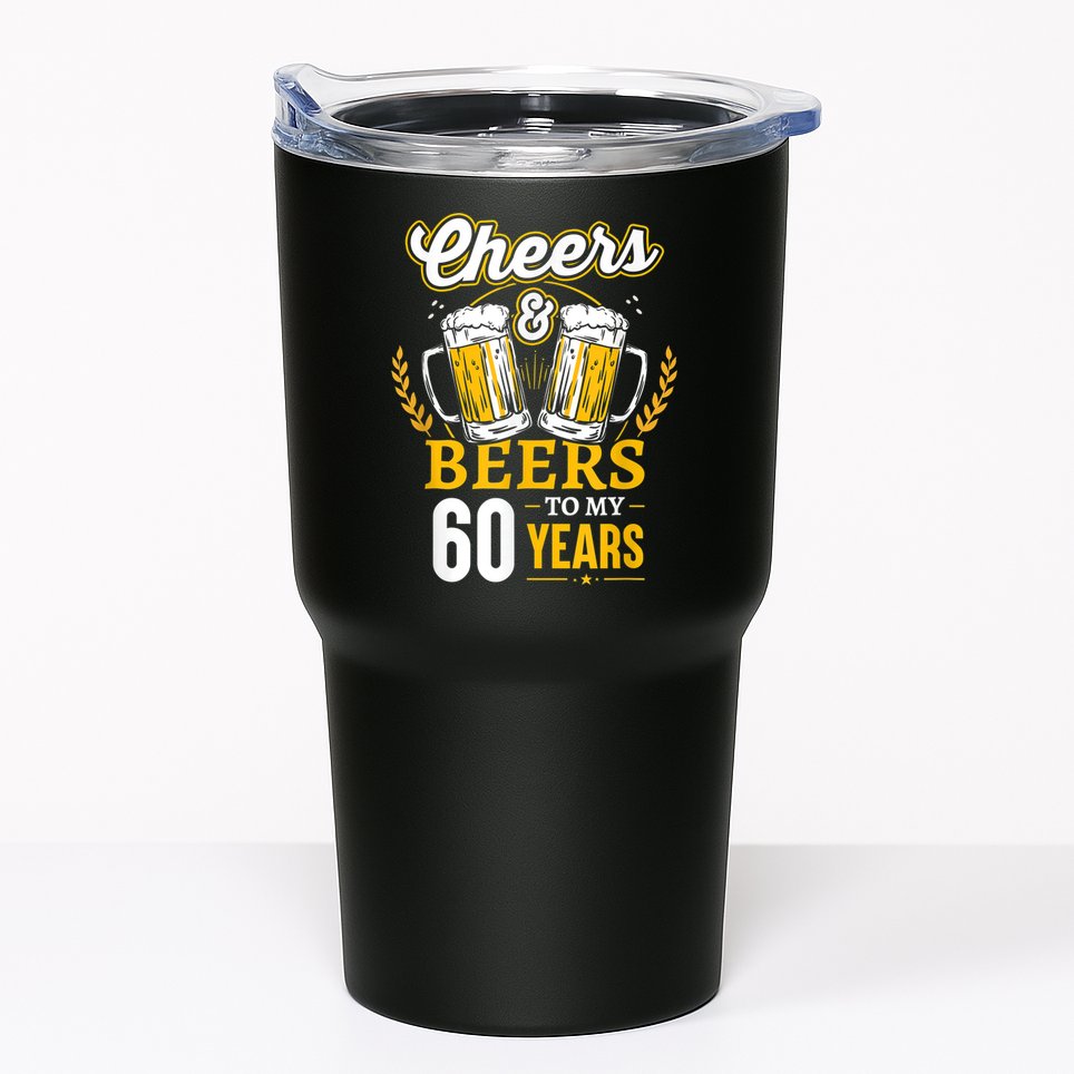 Cheers And Beers To My 60 Years 60th Birthday Tumbler
