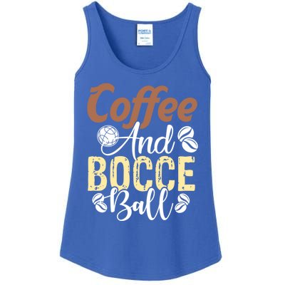 Coffee And Bocce Ball Bocce Ball Funny Gift Ladies Essential Tank